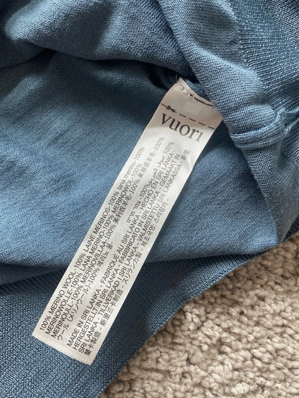 Vuori Mens Merino Fine Gauge Wool Sweater